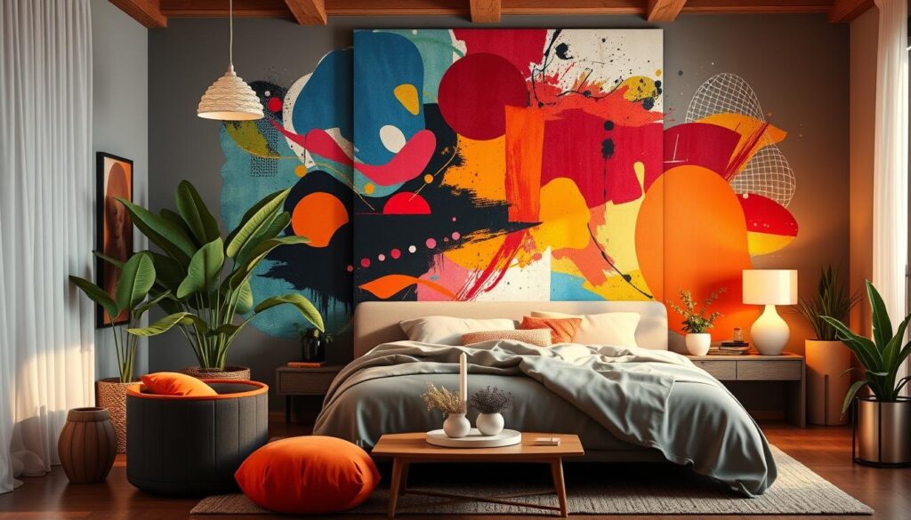 Wall art as focal point